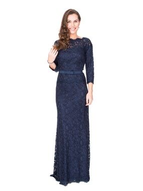 Dresses | Michelle Mason Lace Inset Gown Ivory Silk | Poshmark